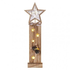 Emos vánoční dekorace Dcww10 Led dřevěná hvězdy, 48 cm