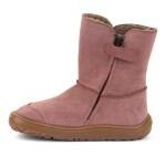Dívčí zimní barefoot boty TEX SUEDE Dark Pink G3160250 - 31