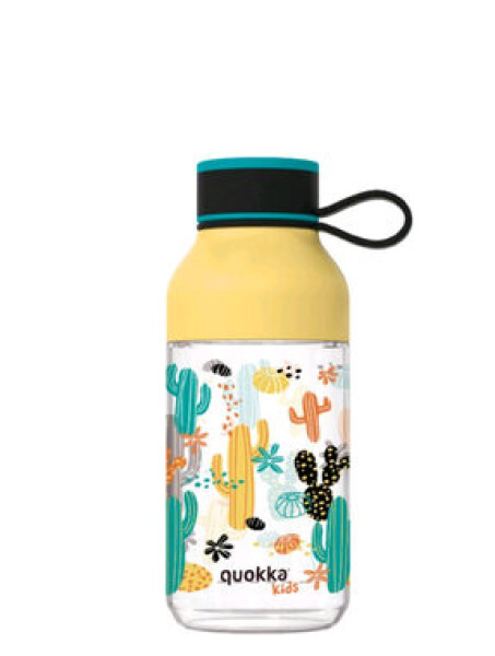 Quokka Ice Kids with strap 430ml Cactus / Láhev na vodu / poutko / tritan (8412497401574)