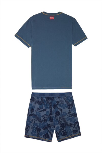 Pánské pyžamo A05143 - 0NCAS 8IX modrá - Diesel XXL modrý vzor