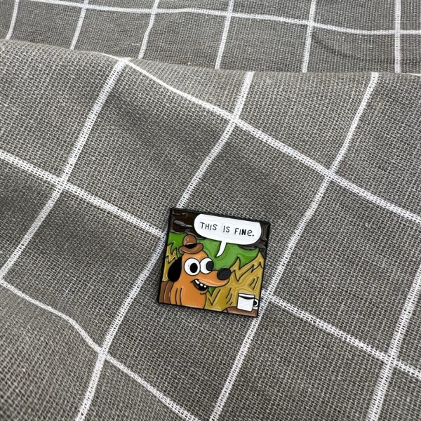 Pinarna.cz Stressful "This is fine" / Vystresované "To je v pohodě" - ve čtverci