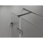 MEXEN/S - Lunar T sprchový kout dveře křídlové pravá 80 x 70, transparent, grafit metal 834T-080-070-95-00-P