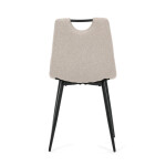 Jídelní židle, béžová, látka, DCL-V2017 CRM2