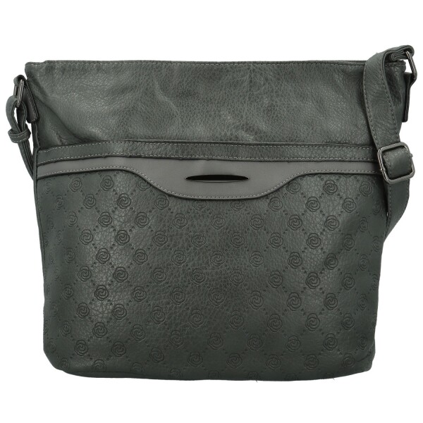 Módní dámská koženková crossbody kabelka Blandina new, tmavě šedá