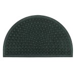 House Doctor Rohožka Half Round Green, zelená barva, plast