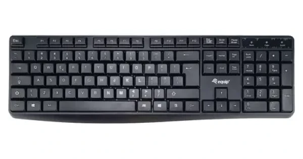 Equip Klávesnice US černá / Klávesnice / Kabelová / QWERTY / 105 kláves / 1,5 m (245215)