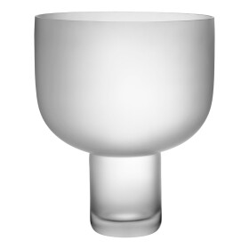 GEJST Skleněná váza Nebl Frosted Large, čirá barva, sklo