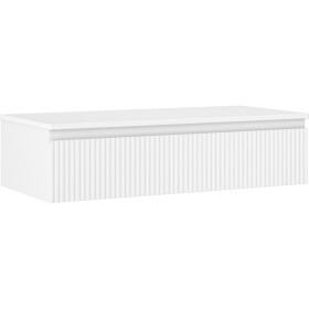 MEXEN/S - Rivel koupelnová skříňka pod umyvadlo 100 cm s deskou, 1 šuplík, reliéf , bílá mat 91A20-10023-1-BFC01