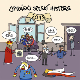 Kniha: Opráski sčeskí historje 2018 od jaz