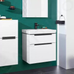 VILLEROY & BOCH - Subway 2.0 Umyvadlová skříňka, 637x590x454 mm, 2 zásuvky, Glosy White A91010DH