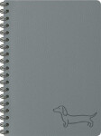 Blok se spirálou dark gray 11x15cm 80l/70g