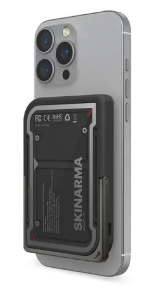Skinarma Nexus Mecha černá / Powerbanka / MagSafe / stojánek / 5000 mAh / USB-C PD 20W (Skin000328)