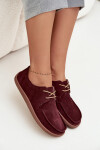 Dámské polobotky typu barefoot z přírodního semiše Zazoo 327 bordó 36