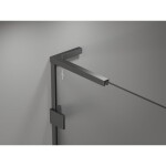 MEXEN/S - Lunar L Duo sprchový kout dveře křídlové 90 x 70 cm, transparent, grafit metal 834L-090L-070P-95-00