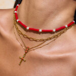 ELENYS Bold Chain – pozlacený náhrdelník 18K žluté zlato Délka: 40+5 cm / max. 45 cm
