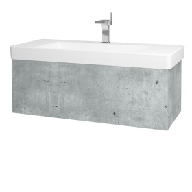 Dřevojas - Koupelnová skříňka VARIANTE SZZ 105 pro umyvadlo Laufen Pro S - D01 Beton / D01 Beton 164249
