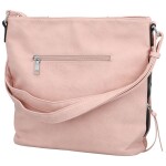 Trendy dámská koženková crossbody kabelka Argiris, růžová