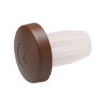 Italiana Ferramenta Tlumič dvířek navrtávací velikost: 8,8x2,5mm, barva: hnědá (507090)