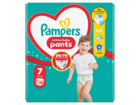 Pampers Active Baby Pants, vel. 7, 25 ks