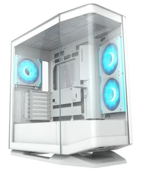 COUGAR FV270 bílá / PC skříň / E-ATX / ATX / micro-ATX / mini-ITX / RGB / průhledná bočnice / bez zdroje (CGR-58M6W)