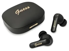Guess PU Metal Logo TWS černá / Bezdrátová sluchátka / Do uší (57983129039)