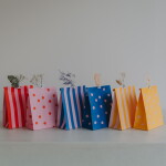Eulenschnitt Papírový sáček Dots and Stripes 21 × 15 cm – set 6 ks, multi barva, papír