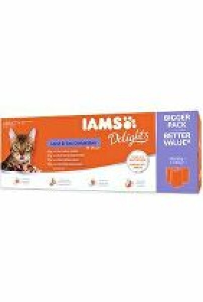 Iams Cat mix masa v želé multipack 4080g