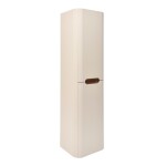 Koupelnová skříňka vysoká s košem na prádlo SAT Fusion 40x149x33 cm pískově béžová mat SATFUSIONV40BEK SATFUSIONV40BEK