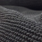 Super strečové potahy NIAGARA antracitová křeslo ušák (š. 70 - 95 cm)