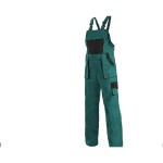 Montérkové kalhoty LUXY SABINA dámské s laclem zeleno-černé 42 zeleno-černé