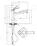 VILLEROY & BOCH - Junis Dřezová baterie s výsuvnou sprškou, matná černá 92820006