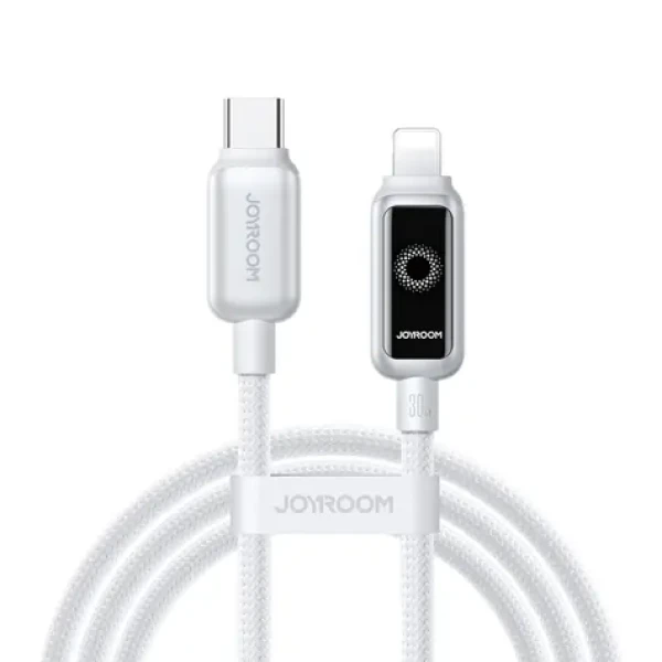 Joyroom S-A55 StarFlight Nabíjecí kabel USB-C (M) - Lightning (M) 30W 1.2m bílá (6956116767914)