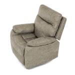 TV a relaxační křeslo s elektrickým ovládáním, potah lanýžová látka v dekoru vintage, 1 motor 240V