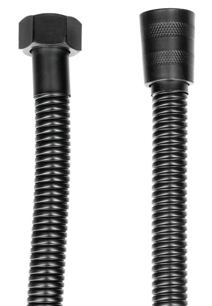 SAPHO - POWERFLEX kovová sprchová hadice, 120cm, černá mat FLEX120B