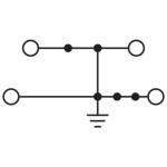 Phoenix Contact 3211841 dvojitá svorka ochranného vodiče 6.2 mm Push-Lock pružinová přípojka zelená, žlutá 50 ks