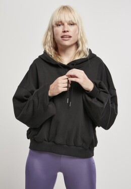 Dámská organická oversized Terry Hoody černá