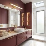 Koupelnové nástěnné LED svítidlo SWE020-1W 60cm Gold OSW-20119