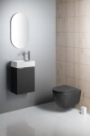 SAPHO - LATUS X umyvadlová skříňka 39,4x50x22cm, antracit matný LT110-3434
