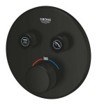 GROHE - Grohtherm SmartControl Termostatická baterie pod omítku, pro 2 spotřebiče, matná černá 291192430