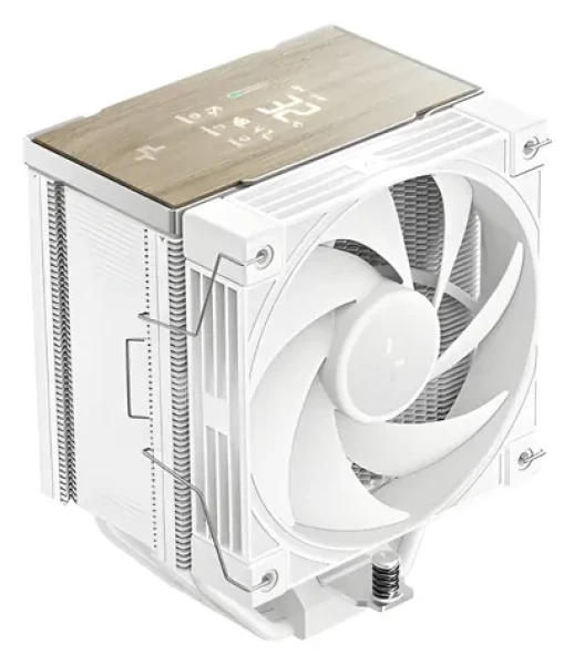 DEEPCOOL AK700 Digital bílá / Chladič CPU / 7 tepelných trubic / 120 mm FDB / digitální displej / AMD + Intel (R-AK700-WHNDMN-GJD)