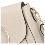 Nepřehlédnutélná kožená crossbody Albina, béžová