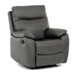 Polohovací křeslo, šedá, látka vintage, TV-4092 GREY3