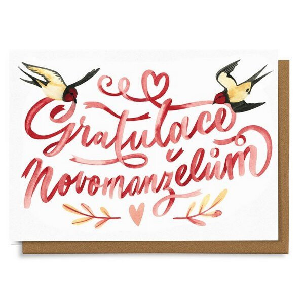 Přání Gratulace novomanželům