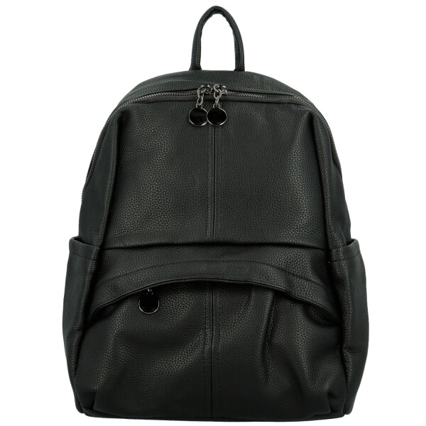 Trendy dámský koženkový kabelko-batoh Toska, černý