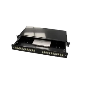 Lanview LSB105BL černá / Optický patch panel / 24x SC / 1U / 19 palců (LSB105BL)