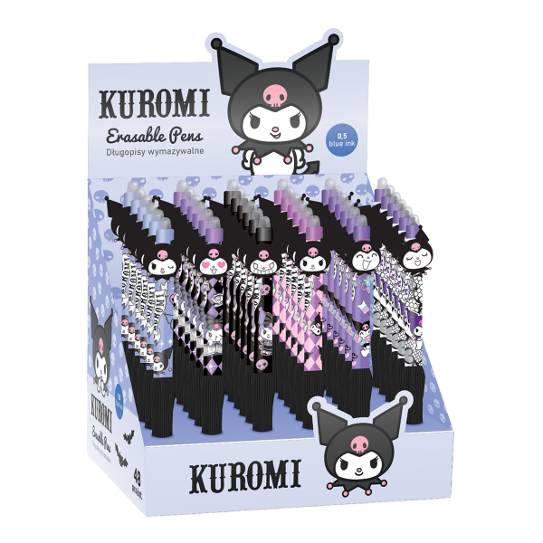 Colorino gumovatelné pero, Kuromi, 36 ks, modrá náplň, displej - 36ks