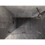 MEXEN/S - Lunar-F sprchový kout skládací dveře levá 100 x 80, transparent, grafit metal 836-100-080-95-00-L