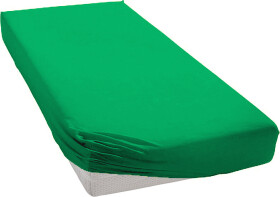 Jersey prostěradlo Zelené Rozměr: 90x200 cm