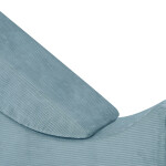 PLUSH NEST PLUSH NEST Dětská polohovatelná lenoška Prémiový modrý manšestr 145 × 35 × 45 cm