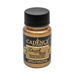 Metalická barva na textil Cadence Dora Textile - antická zlatá / 50 ml